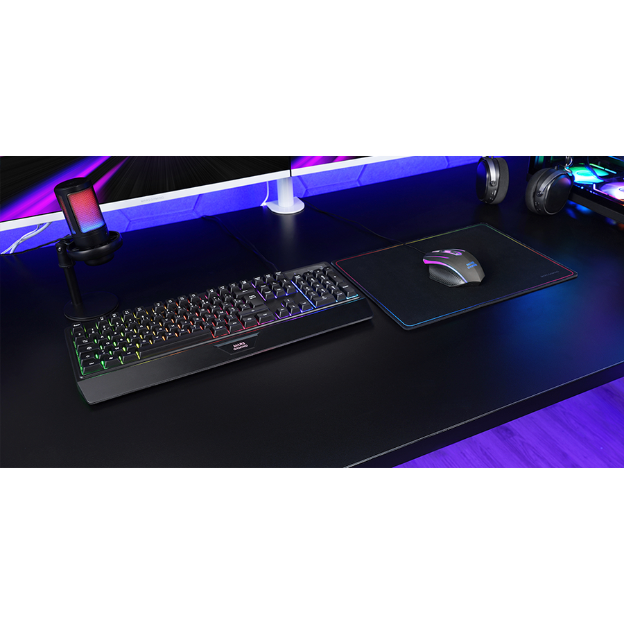 AZERTY Mars Gaming MK124 RGB Wired Keyboard