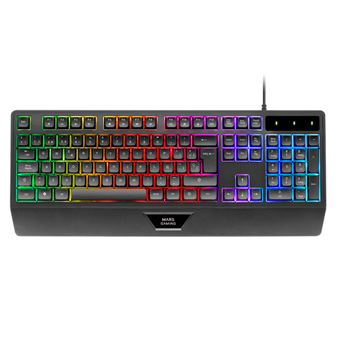 AZERTY Mars Gaming MK124 RGB Wired Keyboard