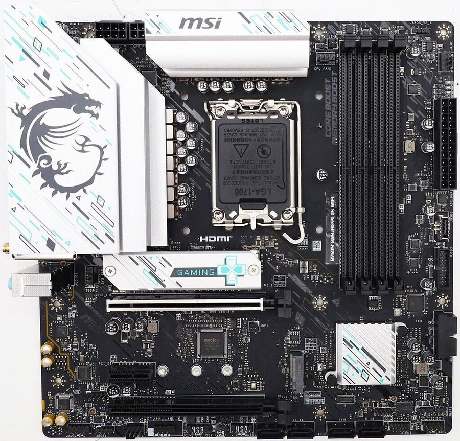 LGA 1700 DDR5 MSI B760M Gaming Plus WiFi Motherboard (WiFi + Bluetooth included)