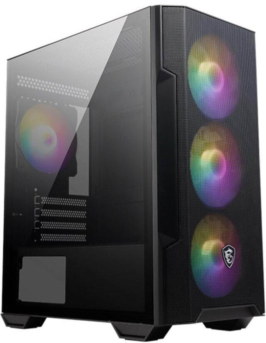 MSI MAG Forge M100R Black Case - multiple lighting modes