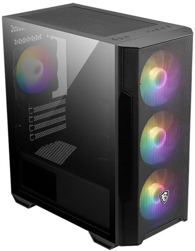 MSI MAG Forge M100R Black Case - multiple lighting modes