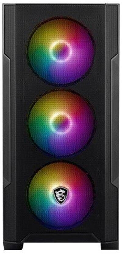 MSI MAG Forge M100R Black Case - multiple lighting modes
