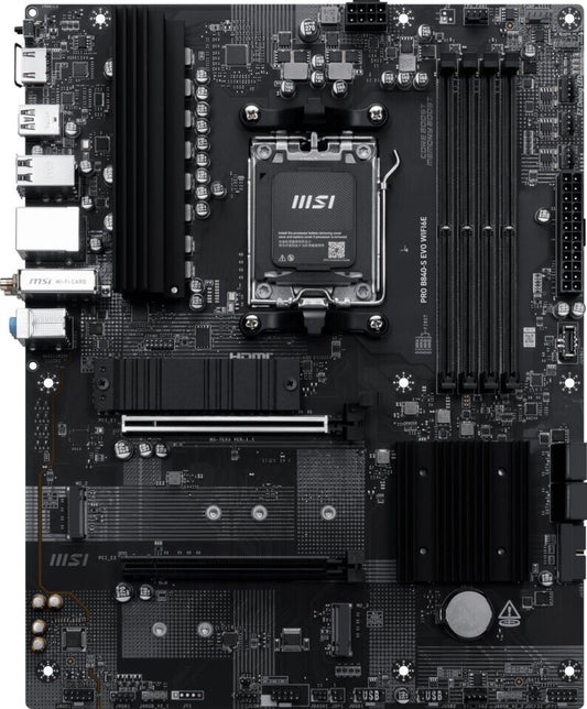 Carte mère AM5 MSI Pro B840-S Evo WiFi6E (WiFi + Bluetooth inclus)