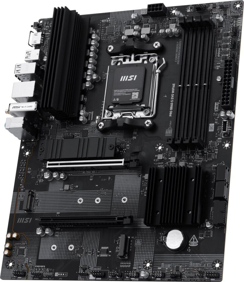 AM5 MSI Pro B840-S Evo WiFi6E Mainboard (WLAN + Bluetooth inklusive)