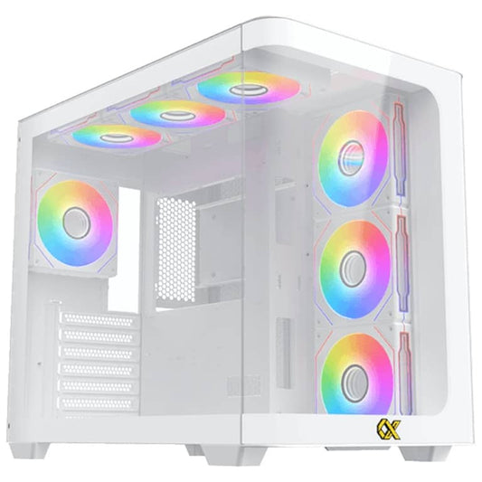 Boîtier Xigmatek Pano Blanc - plusieurs modes d'éclairages + Télécommande