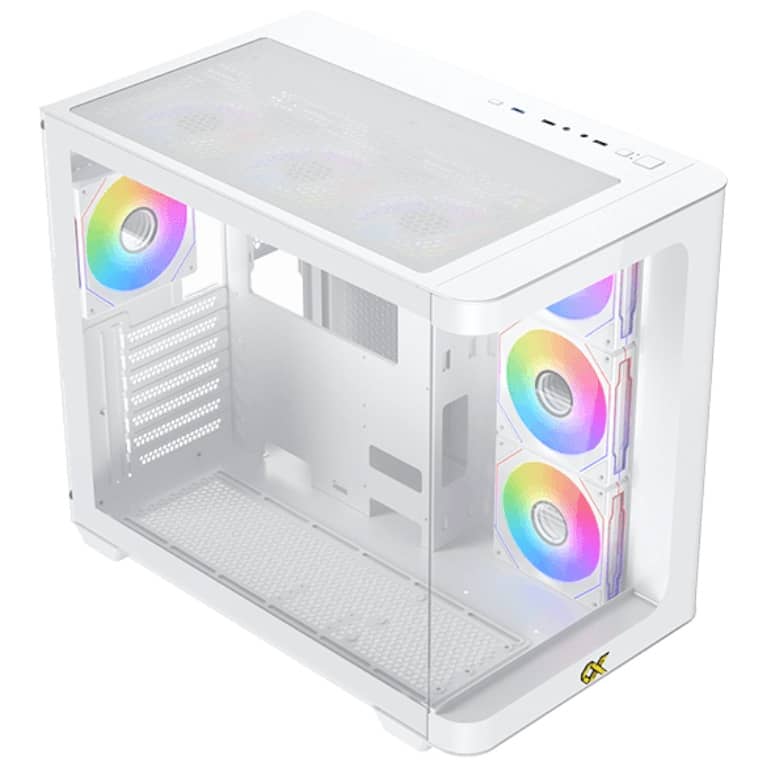 Xigmatek Pano White Case - multiple lighting modes + Remote Control