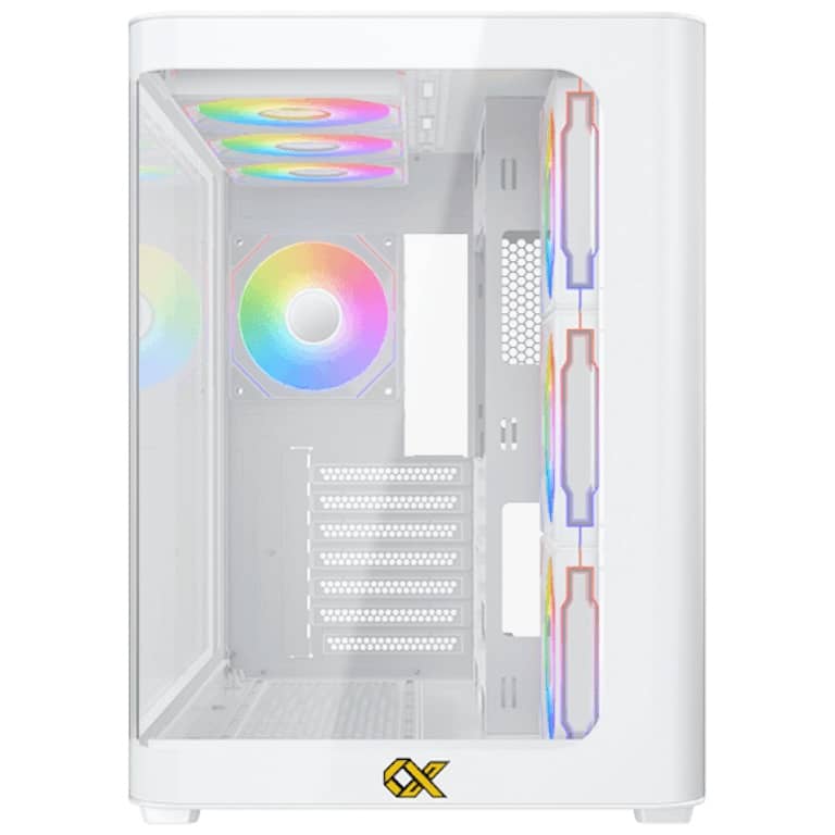 Xigmatek Pano White Case - multiple lighting modes + Remote Control