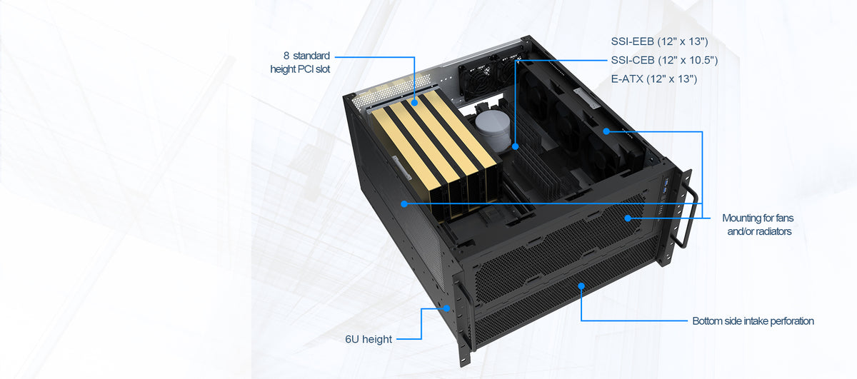 Boîtier Rack 6U SilverStone RM600