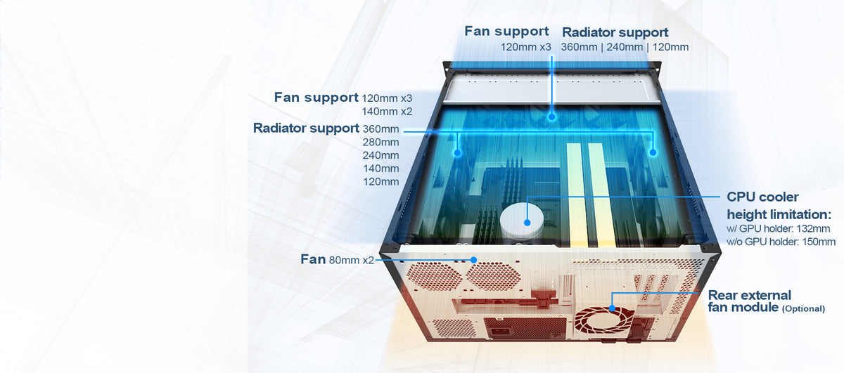 Boîtier Rack 6U SilverStone RM600