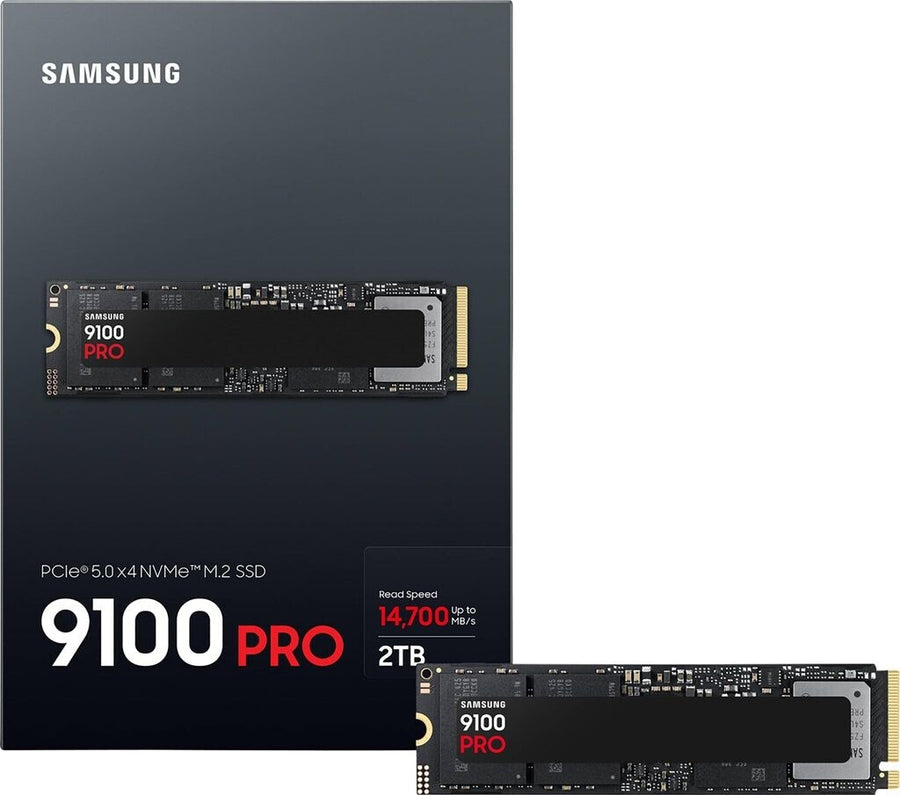 M.2 NVMe SSD 2 TB Gen 5 Samsung 9100 Pro bis zu 14.700 MB/s