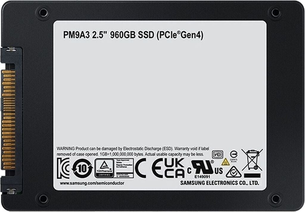 NVMe SSD PRO Samsung PM9A3 (U.2) 960 GB